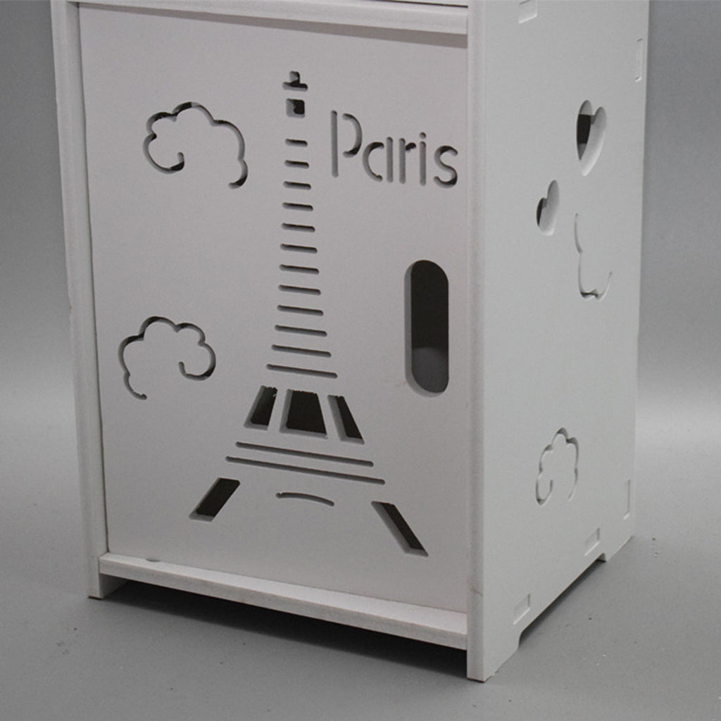 NEW Bathroom Storage Waterproof Cabinet With Paper Drawer Tall