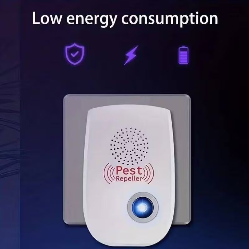 Ultrasonic Plug-In Pest Repeller - Effective Mouse, Rat, And Insect Deterrent For Home And Office Building Supplies