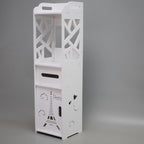 NEW Bathroom Storage Waterproof Cabinet With Paper Drawer Tall