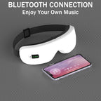 Electric Smart Eye Massager Vibration Heat Airbag Compression & Bluetooth Music