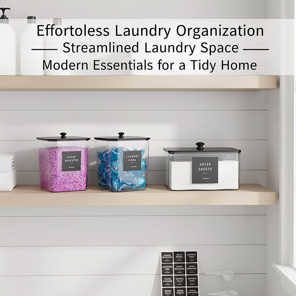 Detergent Powder Storage Box Clear Washing Powder Container