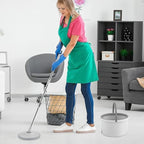 Flexible Spin Mop With Bucket Deluxe System Floor Cleaning  Mop Self Separation