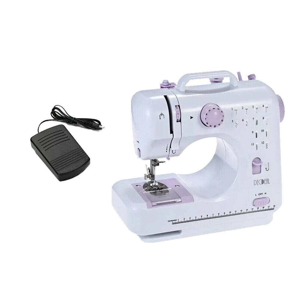 Portable Sewing Machine With 12 Multifunctional For Beginner Kids Family