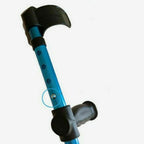 1X Height Adults Foldable Heavy Duty Walking Forearm Crutch Stick Aluminum Alloy