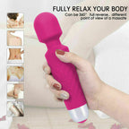 Magic Massage Wand Muscle Relaxation Massager Stick 20 Speed Vibrating Full Body Therapy Motor USB Rechargeable