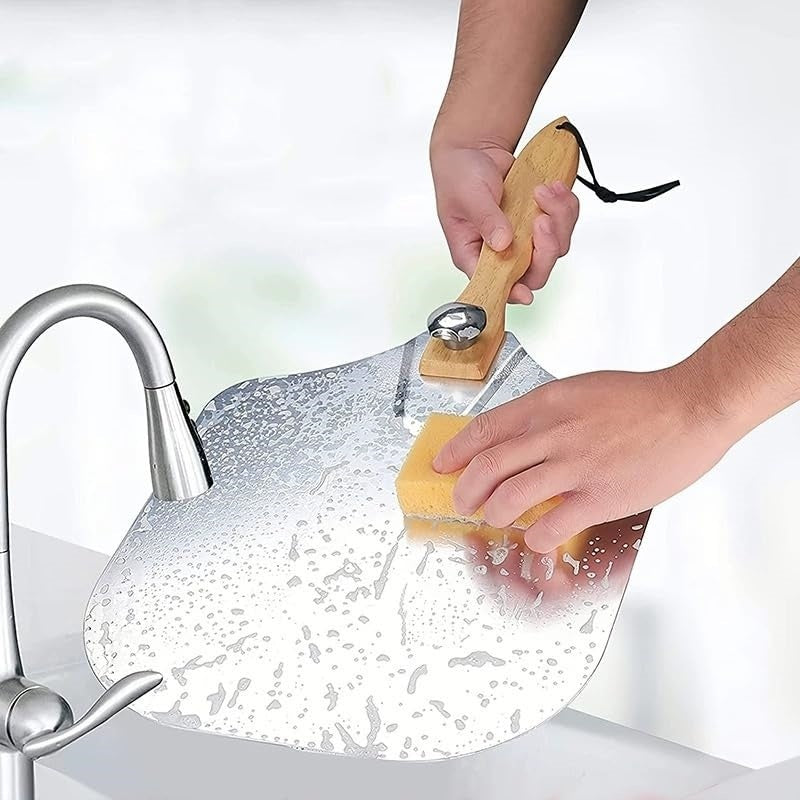 12 Inch Pizza Peel Oven Aluminium Foldable Wood Handle And Pizza Paddle