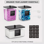 Detergent Powder Storage Box Clear Washing Powder Container
