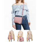 Womens Purse And Handbag 3Pcs Bag Set Tassel Tote Clutch Satchel