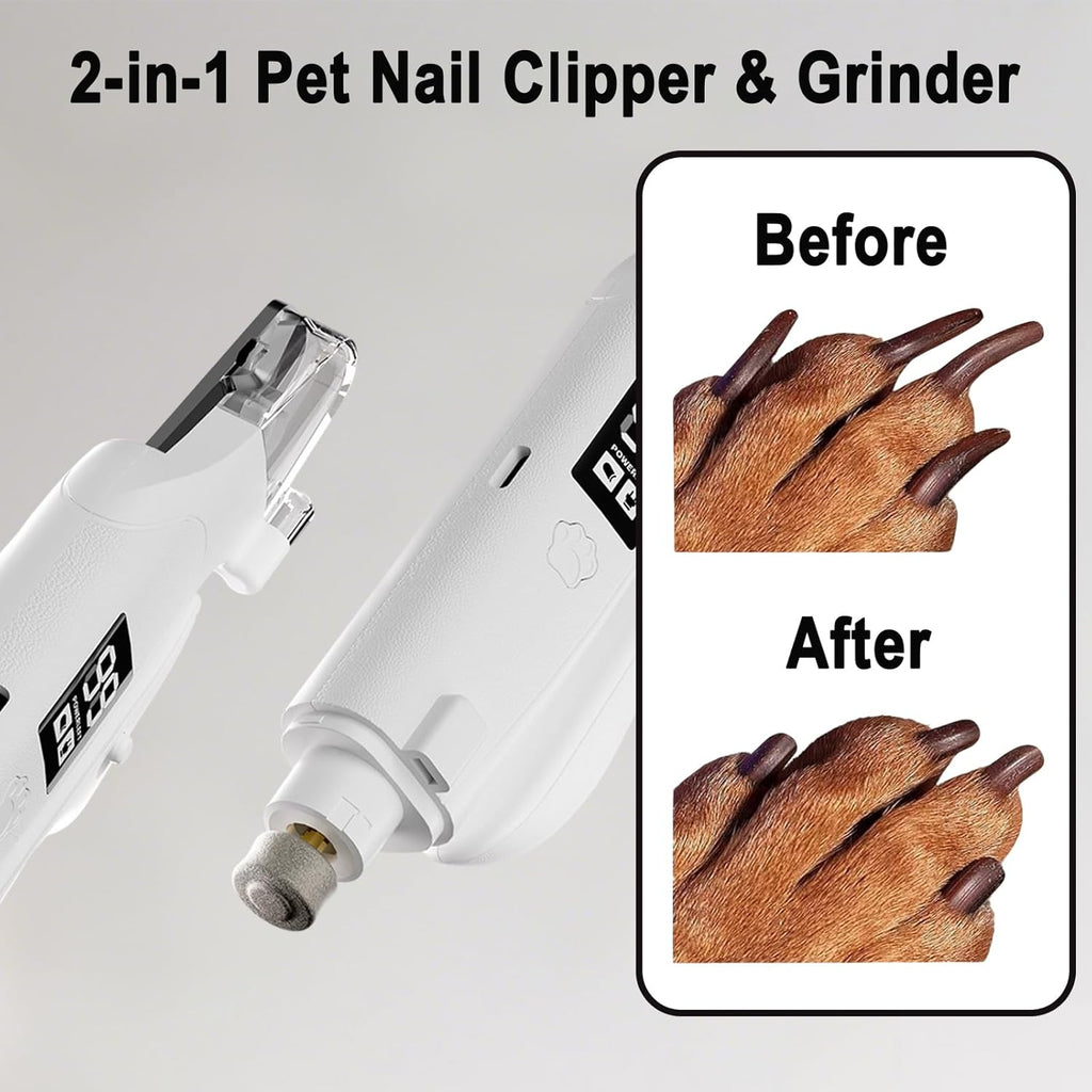2-in-1 Led Light Cat Anti-blood Nail Grinder Dog Pet Nail Clipper Nail Clipper