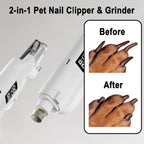 2-in-1 Led Light Cat Anti-blood Nail Grinder Dog Pet Nail Clipper Nail Clipper